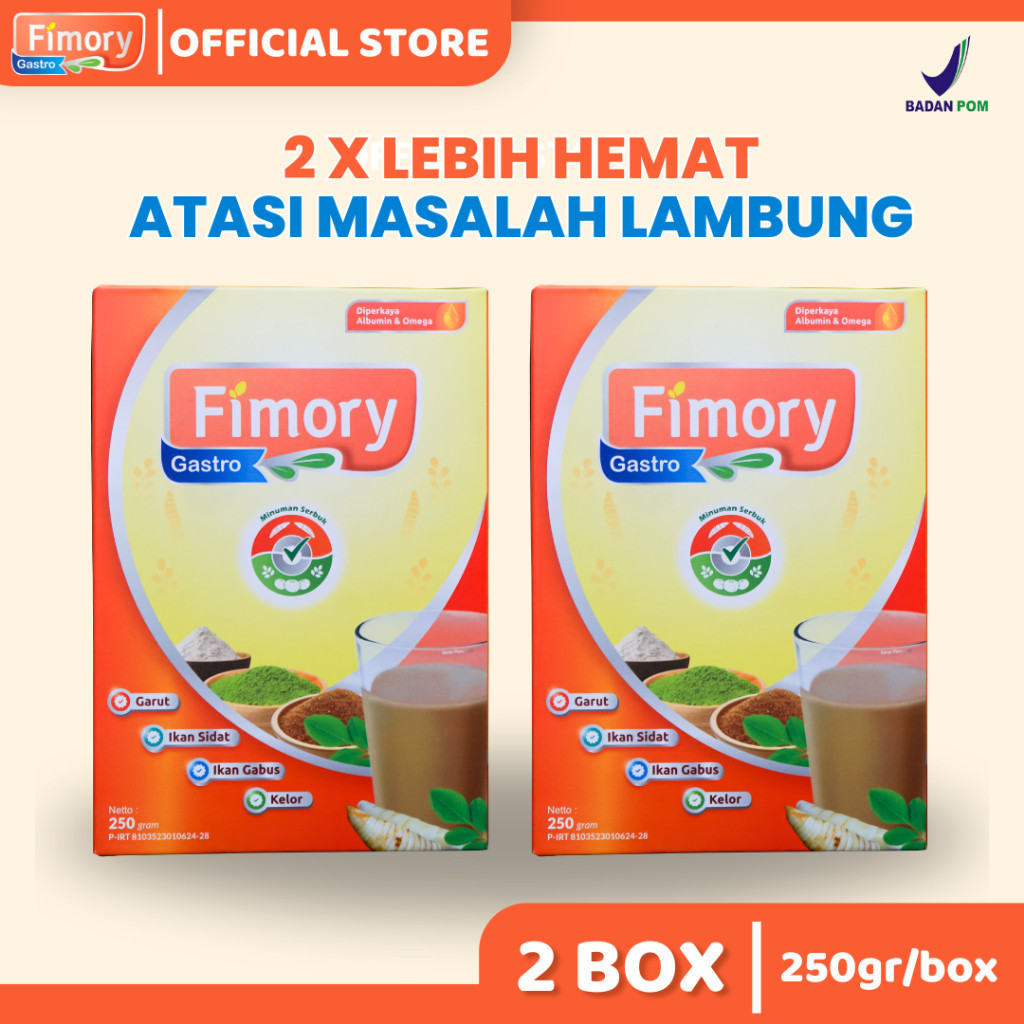 

Paket Hemat Fimory 2pcs - Sereal Tepung Garut untuk Asam Lambung Ampuh & Alami ORIGINAL/NO KW