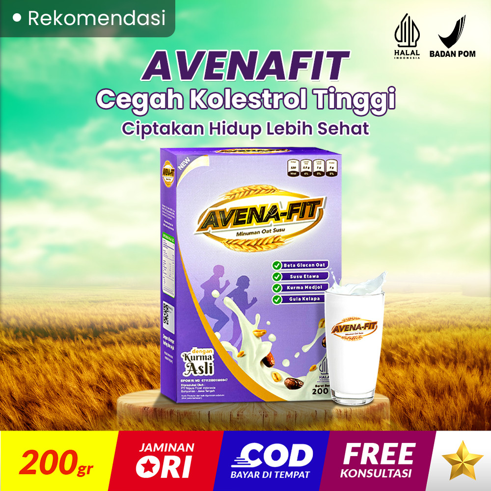 

AVENAFIT Susu Oat Menurunkan Risiko Penyakit Jantung Stroke dan Kolesterol Jahat 100% Original BPOM