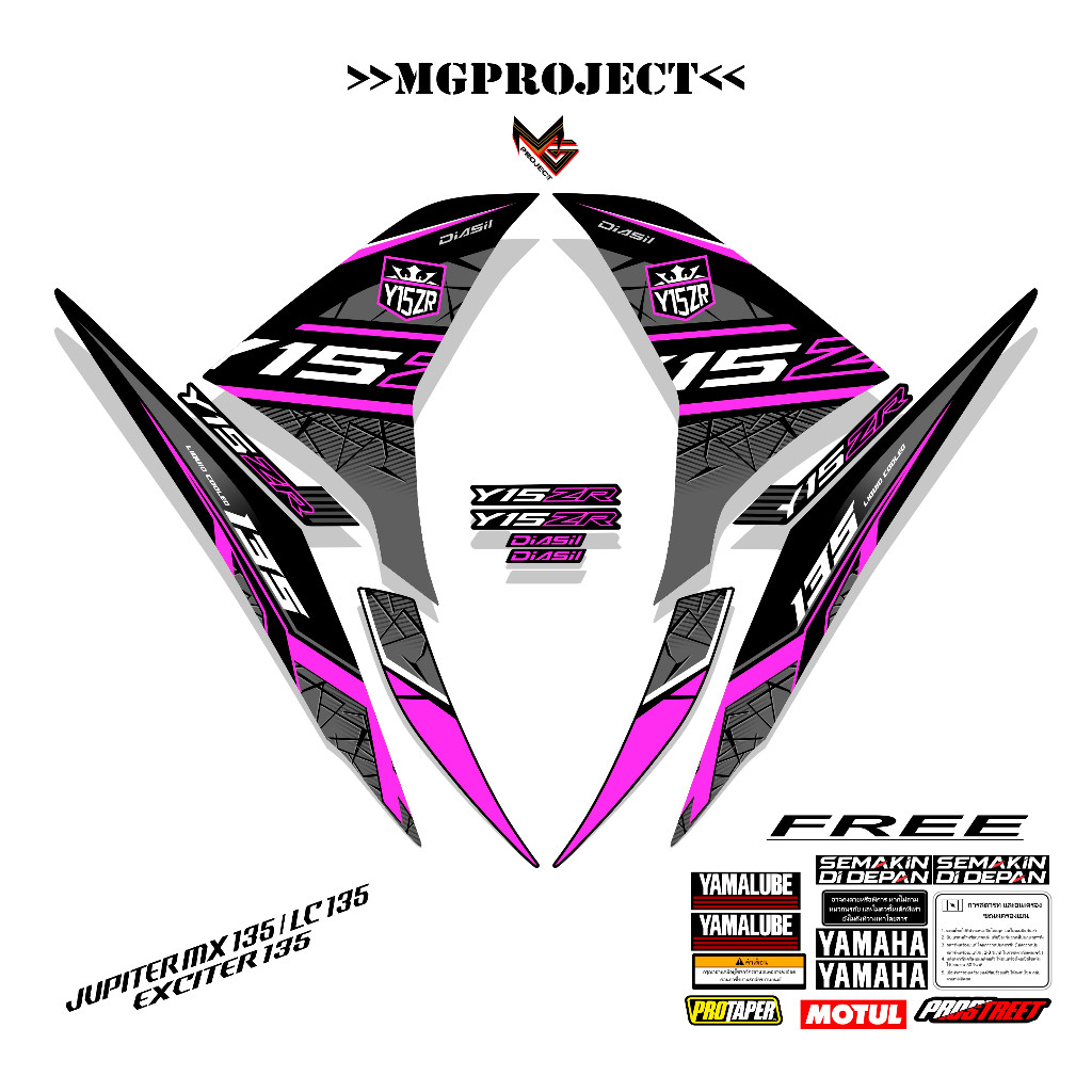 STRIPING MX NEW 135 / EXCITER 135 GRAFIS / STIKER NJM135 / LC / RC / SNIPER 135 #MXNEW135