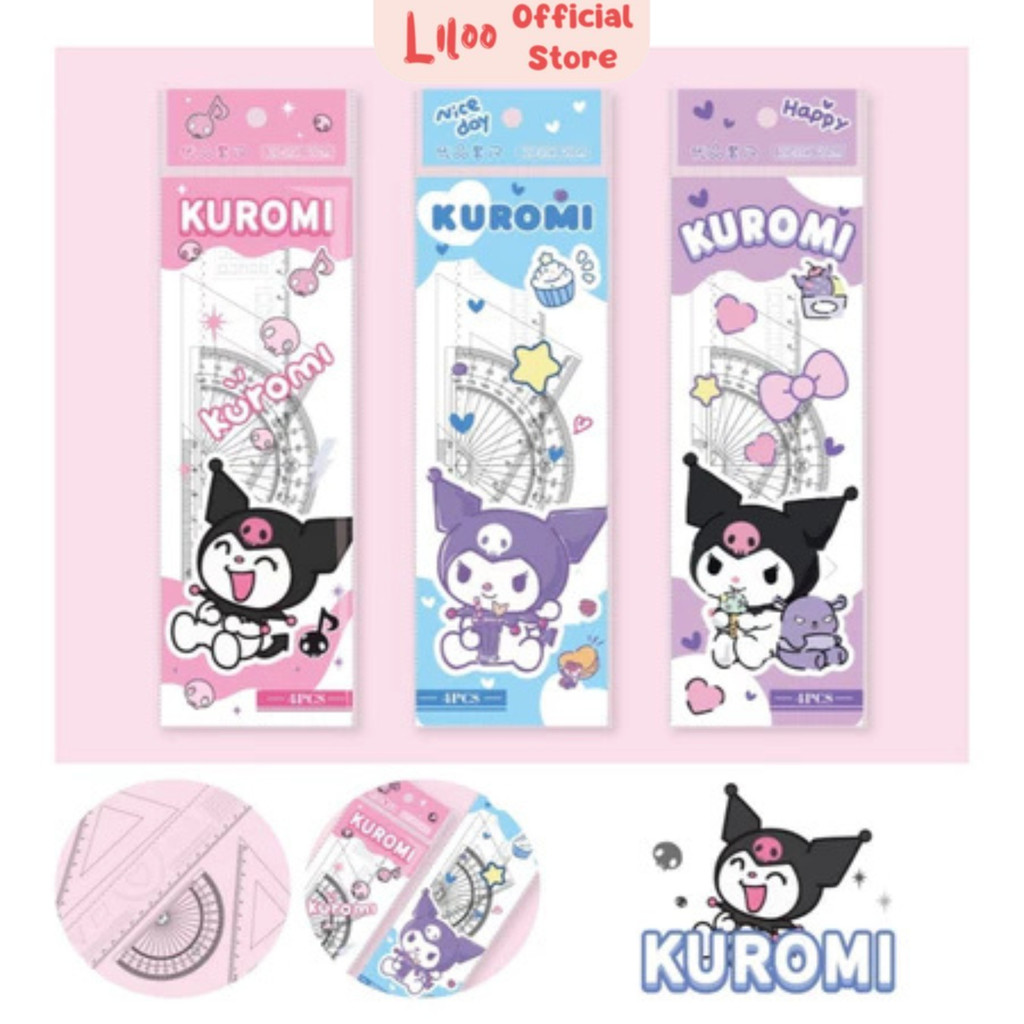 

Penggaris Set Fashion Ruler Penggaris Set isi 4 Model Penggaris Plastik Model Garisan