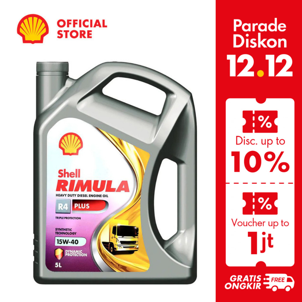 Oli Mesin Mobil Shell Rimula R4 Plus (5L)