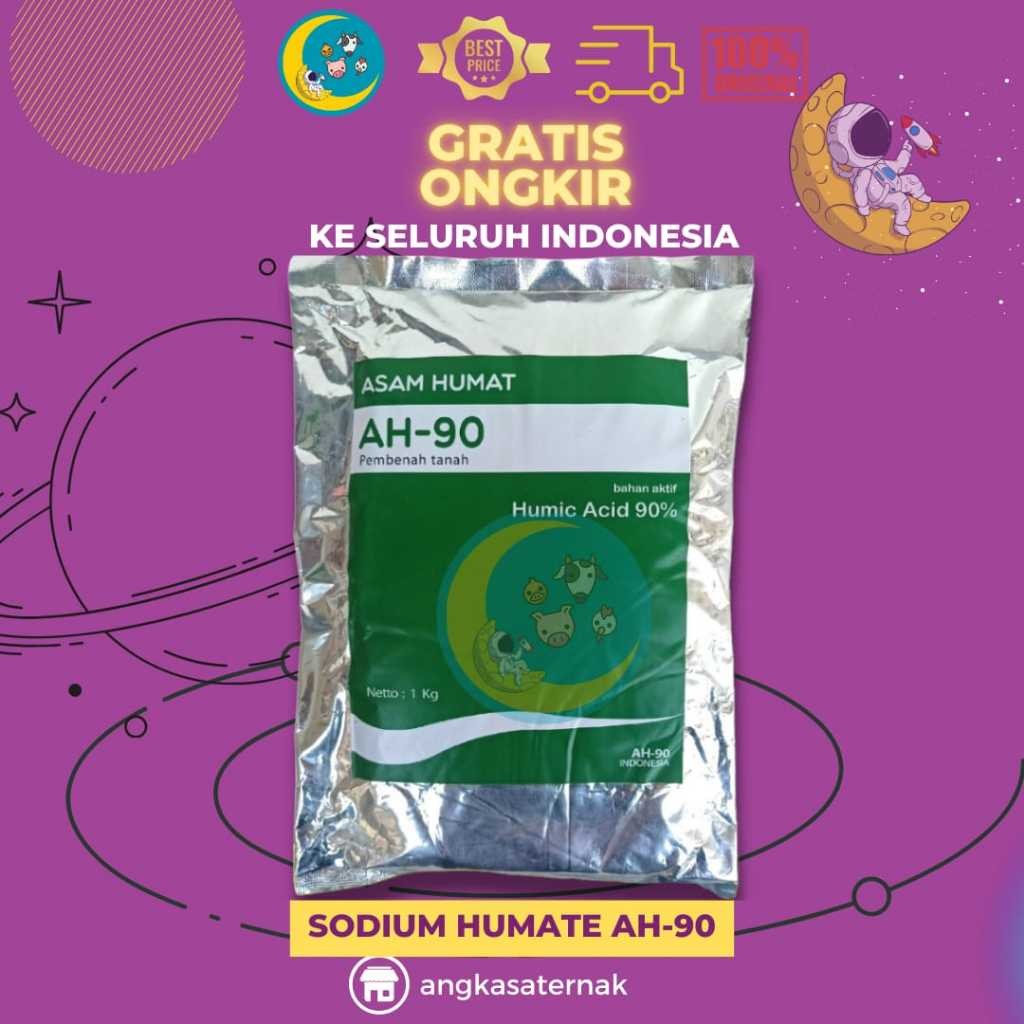 ASAM HUMAT AH 90 1 KG - Asam Humate 90% - Asam Humate Original 90% - Asam Humate Untuk Pembenah Tana