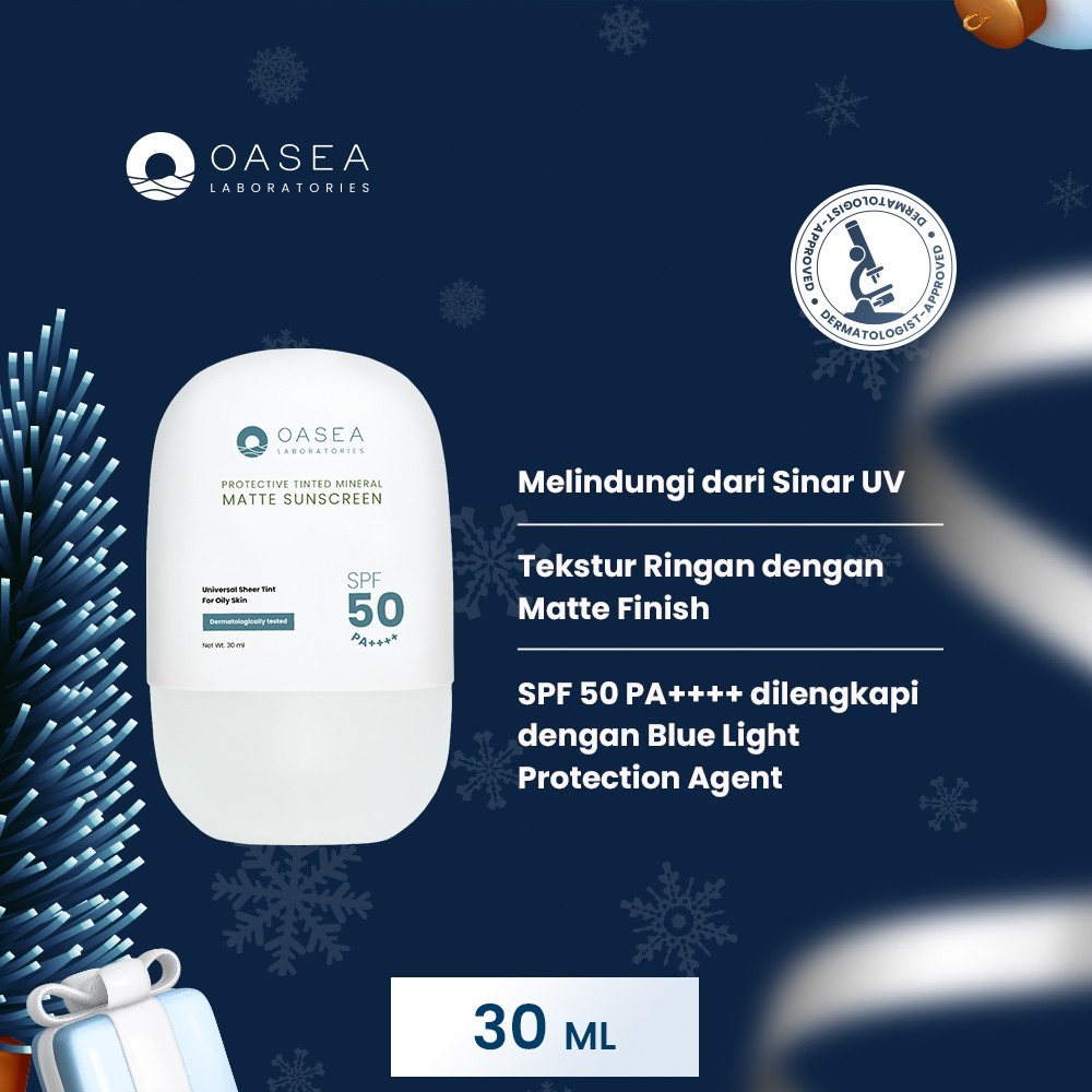 Oasea Protective Tinted Mineral Matte Sunscreen 30 ml - Bahagia Beauty