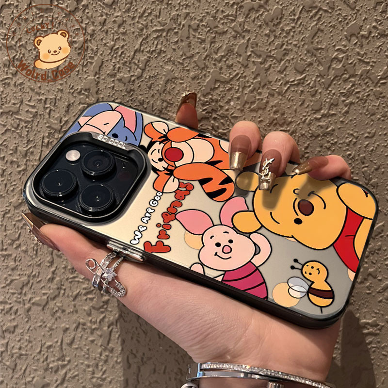 Beruang kecil warna kuning case iPhone seri for iPhone 11 12 13 14 15 pro promax casing for case hp 