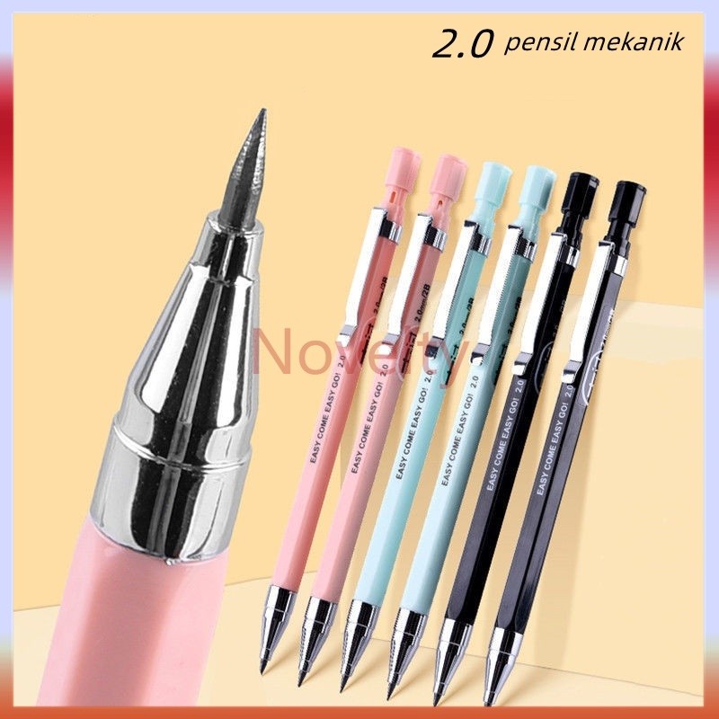 

Novelty Mechanical Pencil Graphite Lead Automatic/Pensil Mekanik 2.0mm