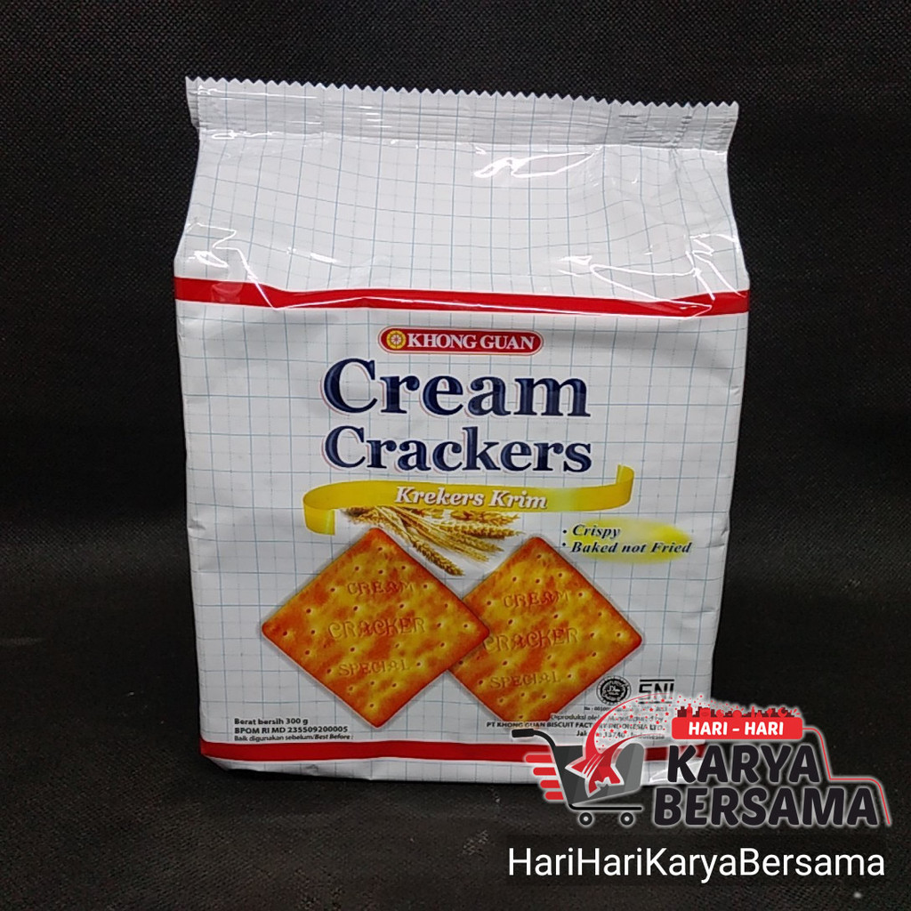 

MAKANAN RINGAN BISKUIT KHONG GUAN CREAM CRACKERS 300GR