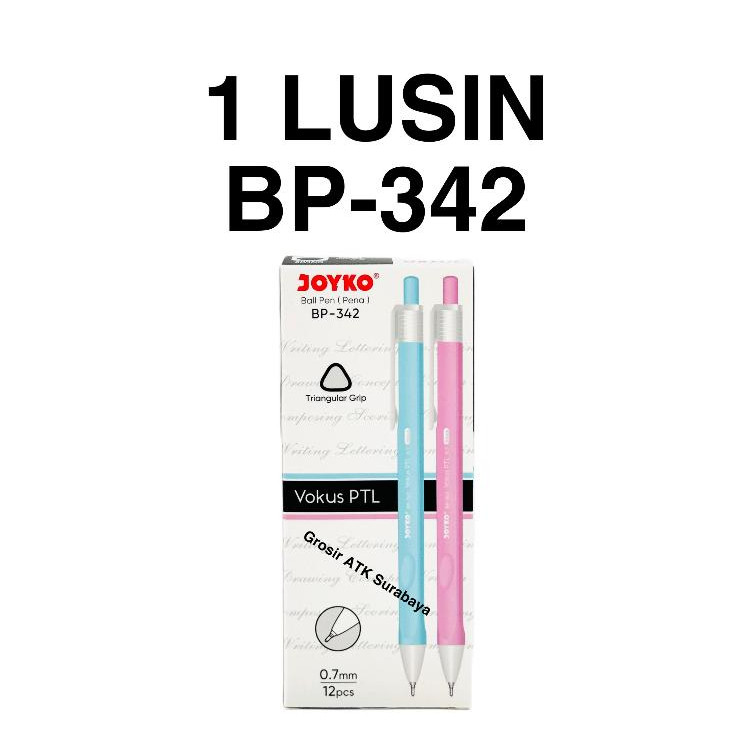 

( StaLand ) / DAPAT 1 LUSIN ) BOLPEN JOYKO BP-342 / Pulpen Bolpoin Cetek Joyko Vokus PTL BP-342