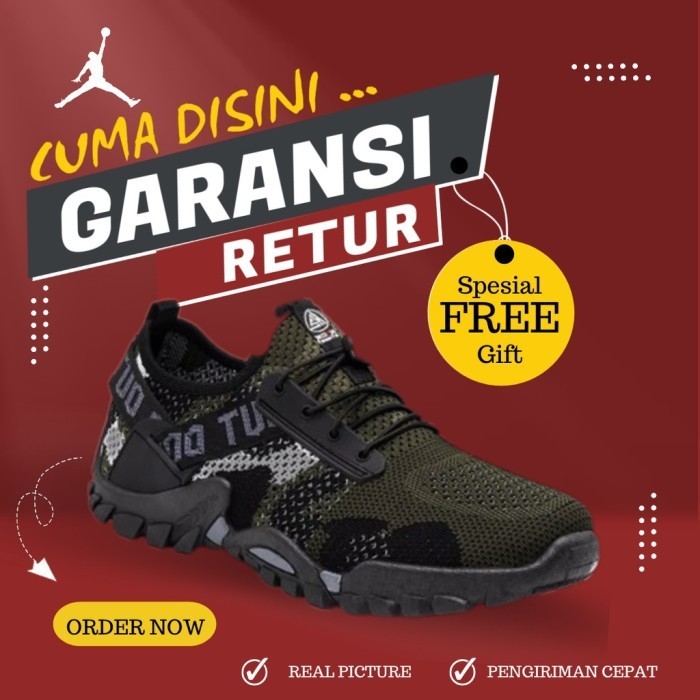 Sepatu Skechers Pria Sneakers Cowok Keren Hitam Casual ICM1016