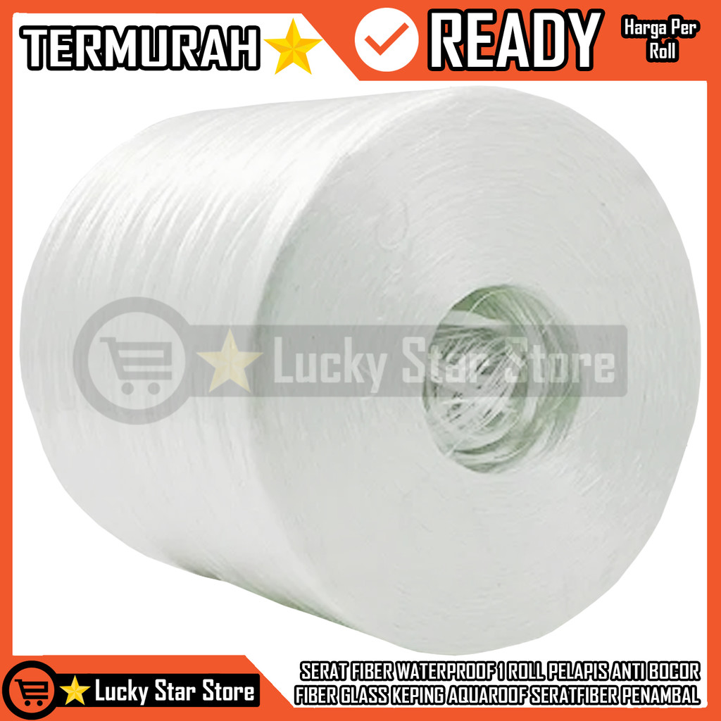 Piber Glass 1 Roll Serat Fiber Waterproof Pelapis Anti Bocor Keping Mat Penambal Bocor Nodrop Elaste