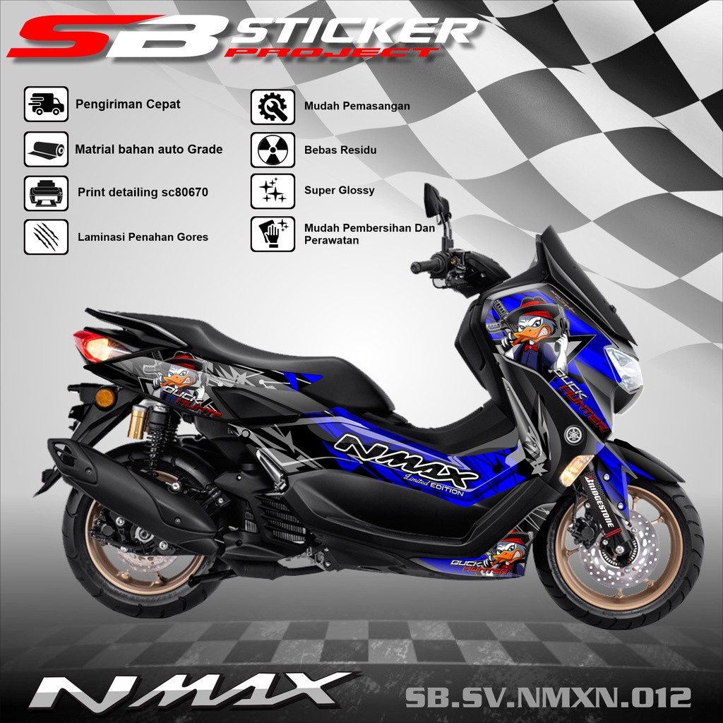 STRIPING NMAX NEW 2021 - STRIPING VARIASI HOLOGRAM CRHOM VINIL UV TRANSPARAN NMAX NEW 2021