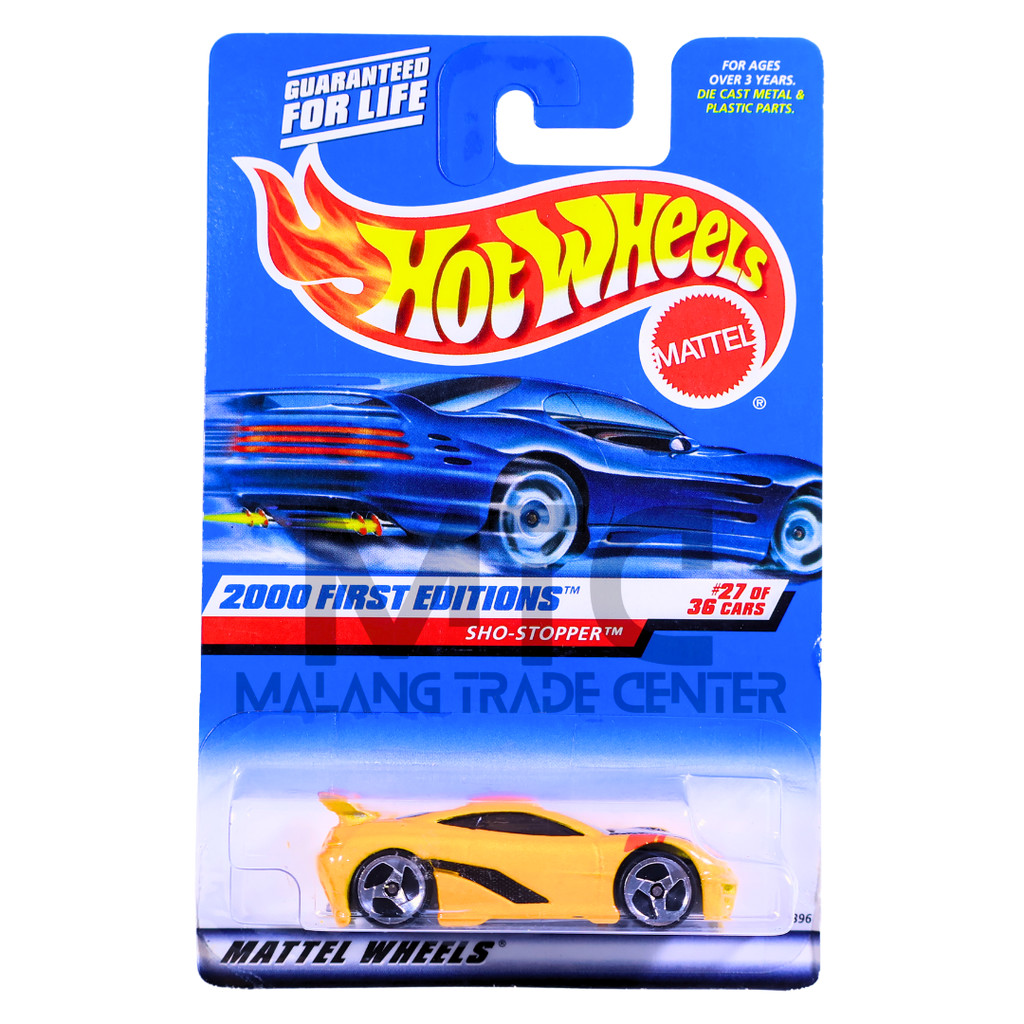 Hot Wheels Sho-Stopper Kuning Blister Jelek / Bubble Penyok Anggap Loose