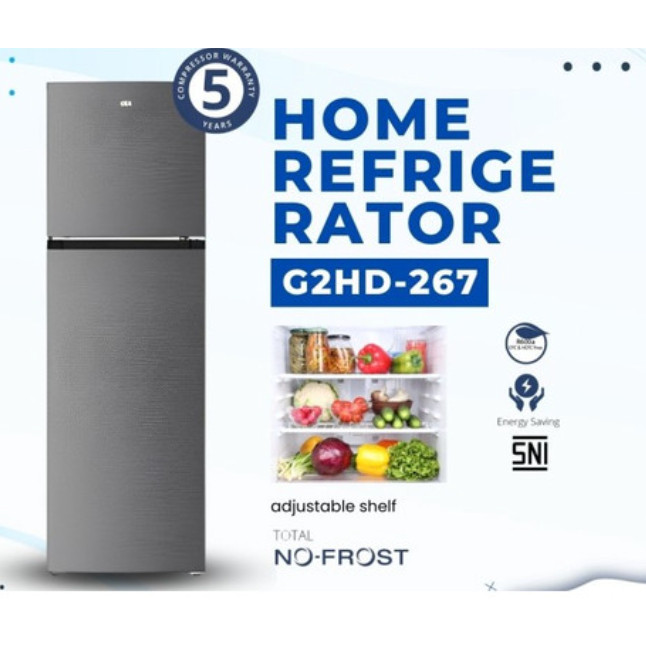Kulkas 2 Pintu 267 Liter GEA G2HD-267