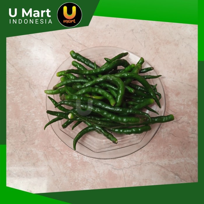 

U Mart - Cabai Hijau Keriting 250 gram - Cabe Ijo Keriting 250 gram