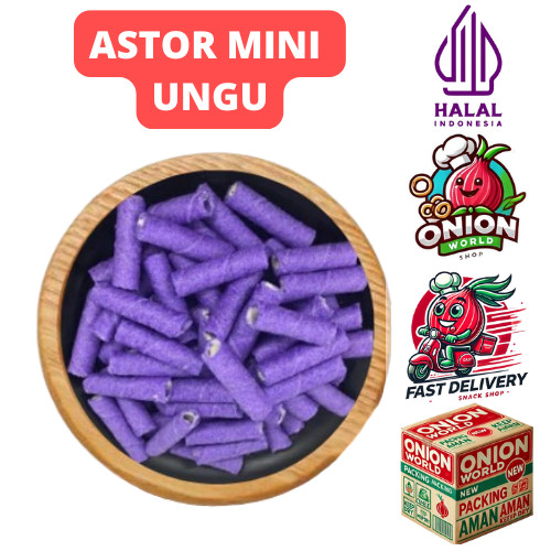 

UWD ASTOR MINI UNGU 250g Astor Barcelona Aneka Rasa Cemilan Astor Kiloan Cemilan Makanan Ringan viral