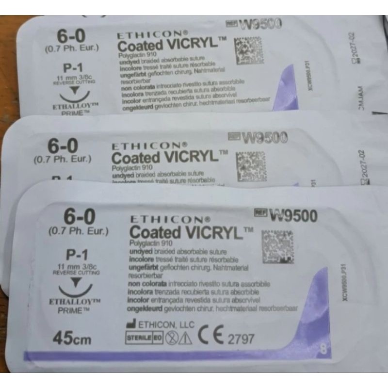 Coated VICRYL 6/0 per pcs