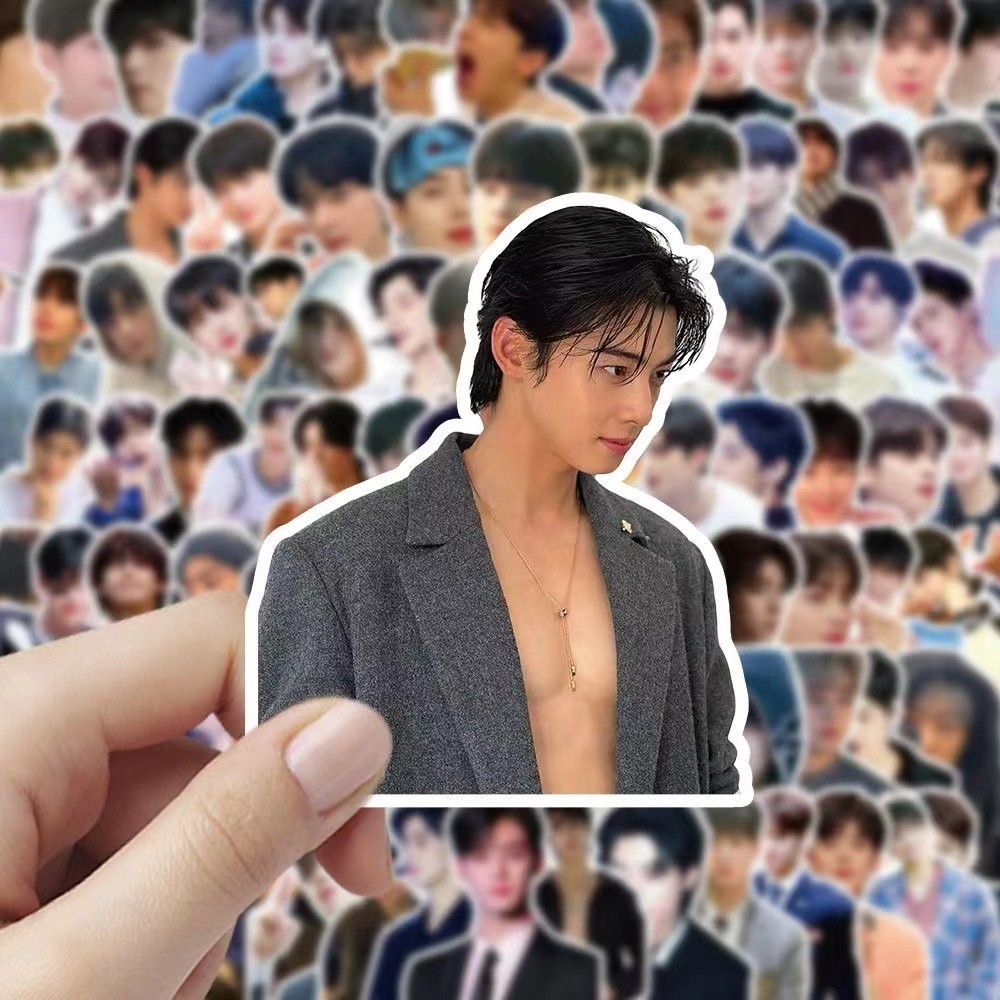 

100pcs Cha EunWoo decorative hand account DIY stickers