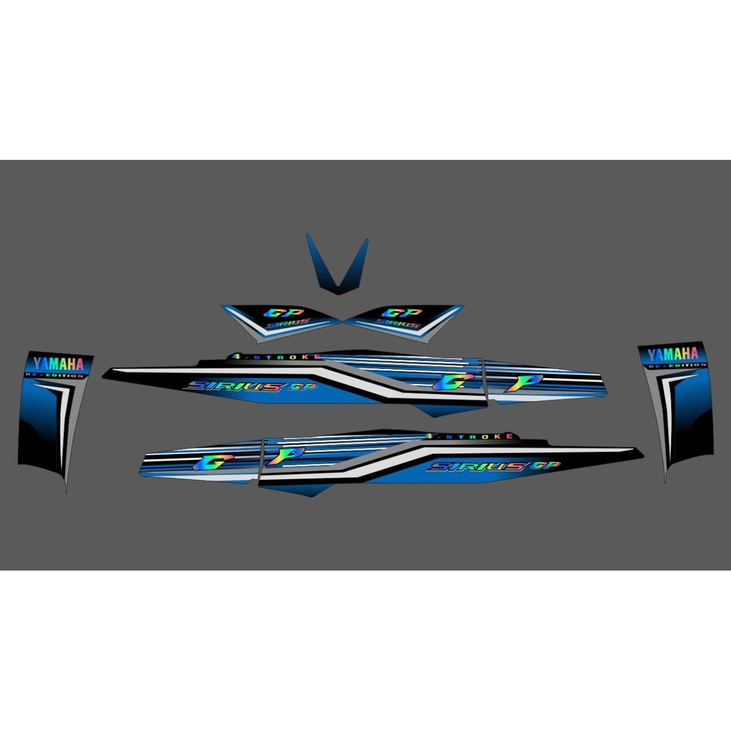 STRIPING TRANSPARAN HOLOGRAM YAMAHA VEGA R NEW SIRIUS GP