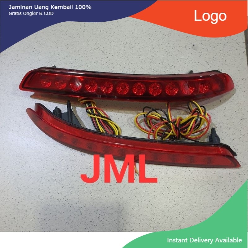 Lampu LED reflektor bumper belakang Innova reborn 2016-2021. Khairun_Variasi