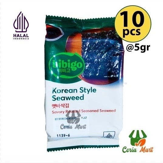 

Bibigo Korea Style Seaweed Laver Nori Rumput Laut Mega Pack 10 x 5gr