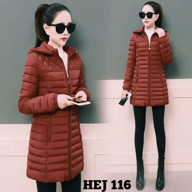 Jaket winter wanita long coat / mantel wanita / mantel musim dingin / mantel berkendara / mantel pro