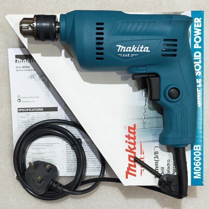 Bor Listrik MAKITA Electric Drill 10mm BOLAK BALIK 400Watt, Bor kayu, tembok, pvc