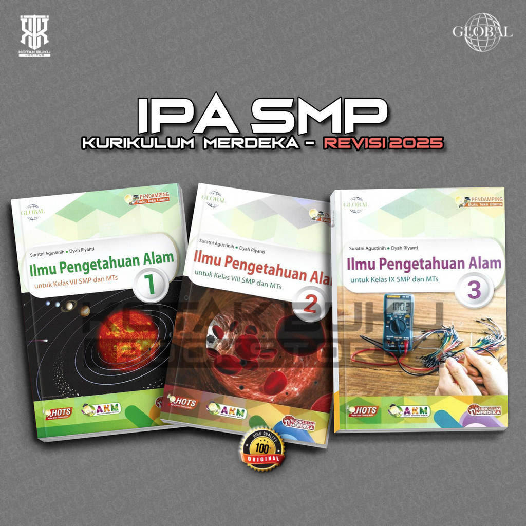 [ TS ] Buku IPA kelas 7 8 9 SMP Kurikulum Merdeka / IPA SMP / Global / Tiga Serangkai / Revisi 2026