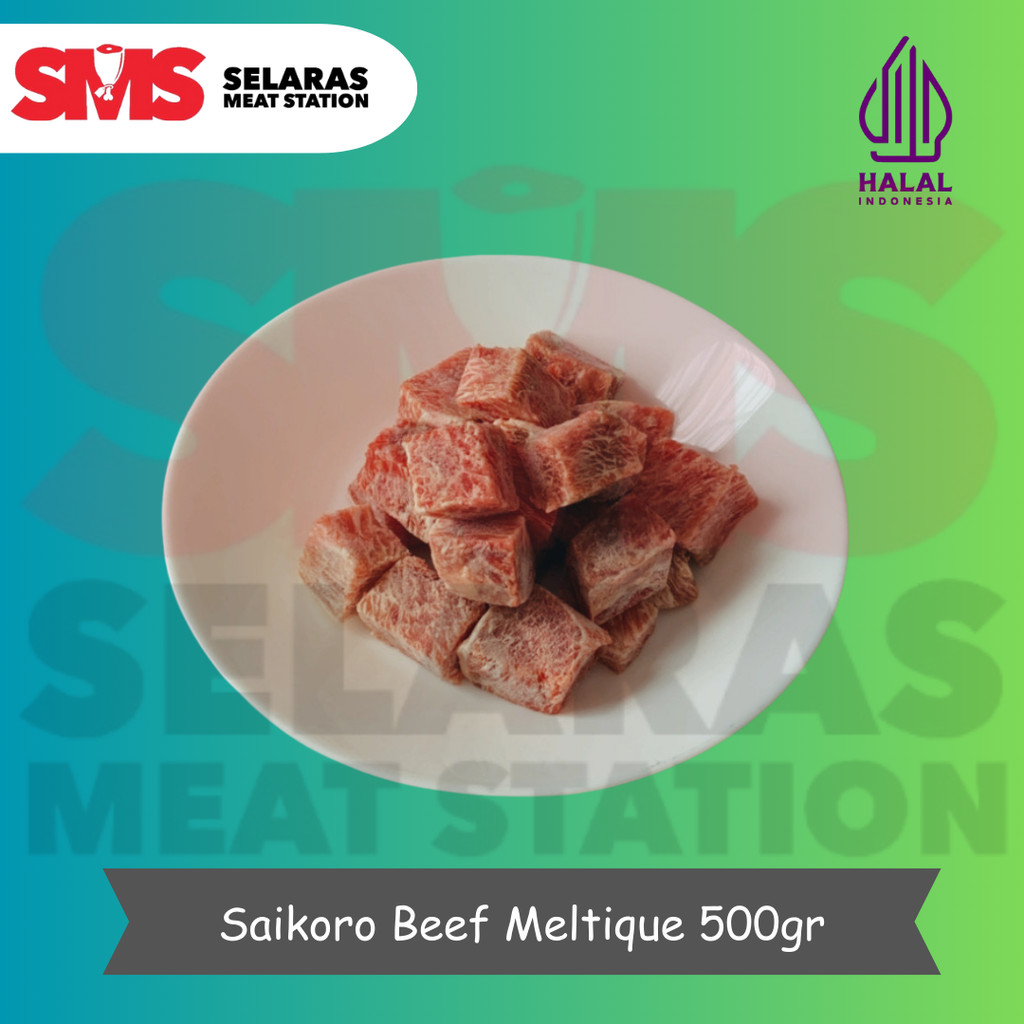 

Saikoro Wagyu Beef Meltique Cube FRESH CUT HALAL 500gr - Selarasmeatshop