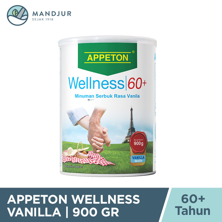 

Appeton Wellness 60+ Vanilla 900 gr - Susu Penambah Nutrisi Lansia