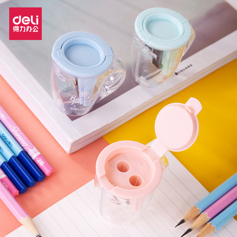 

Double Hole Pencil Sharpeners Lovely Tea Cup Modeling Student Pencil Sharpener Cute Kids Stationary