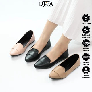 Flat Shoes Wanita Sandal Balet Polos Sintetis LT 07