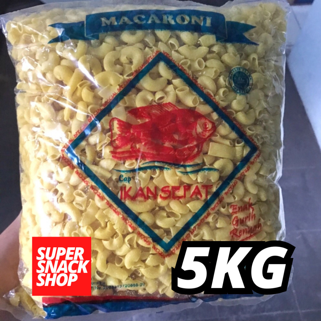 

(G) MAKARONI BANTET MURAH / MAKRONI MURAH / MAKARONI MENTAH / MAKRONI BANTAT KUNING SEPAT 5 KG
