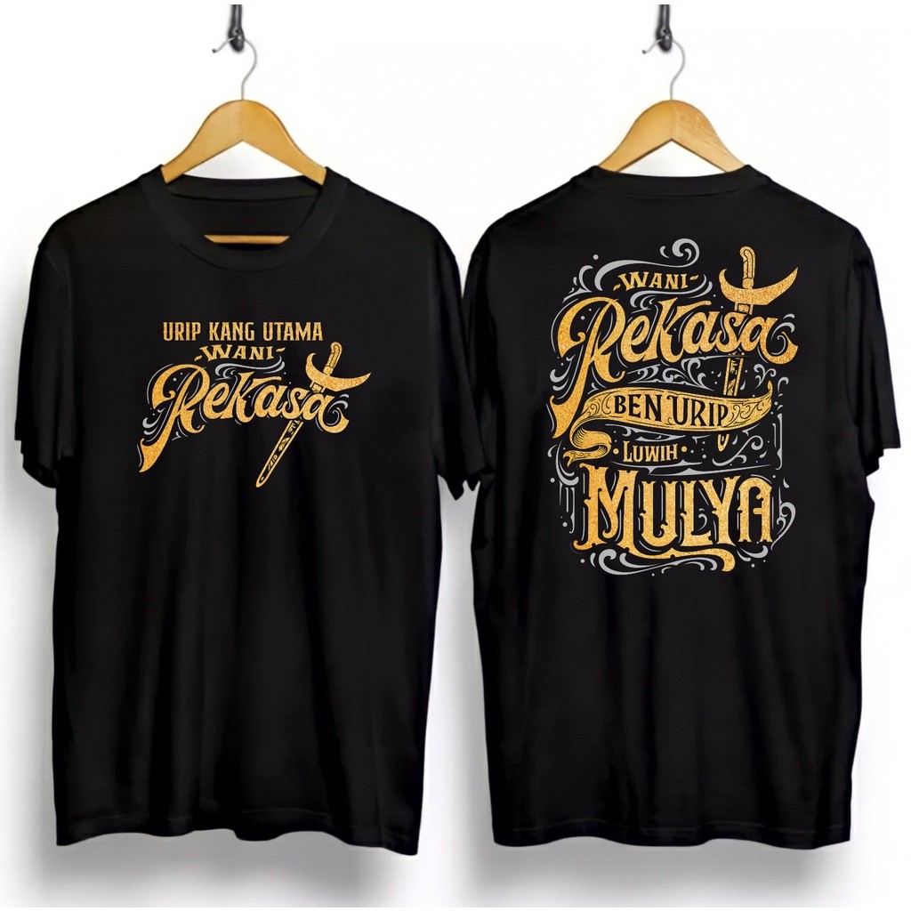 KMV T-SHIRT / KAOS BUSANA WAYANG REKASA / KAOS AJINING SAKA LATHI / KAOS GAMBAR WAYANG JAWA / KAOS B