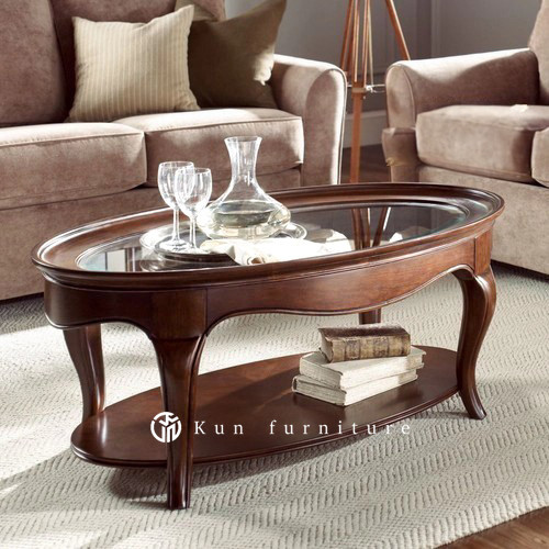 meja tamu minimalis kaca kayu jati, meja ruang tamu, meja coffee