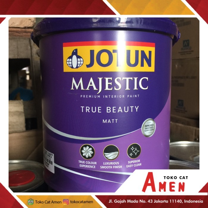 JOTUN MAJESTIC TRUE BEAUTY MATT 2.5LT - BLACK / CAT TEMBOK