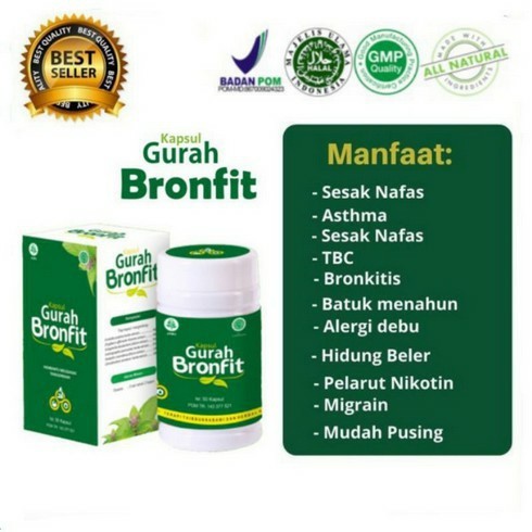 Gurah Bronfit Original 50 KPSL / Gurah Naturafit Solusi Atasi Gangguan Saluran Pernapasan