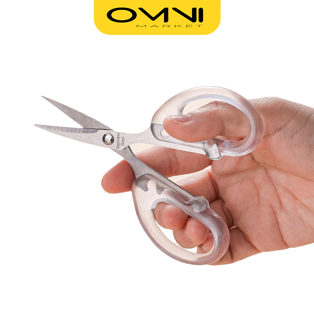 

Gunting Kertas Estetik Transparan Gunting Stainless Scissors Scrapbook Multipurpose ATK3015