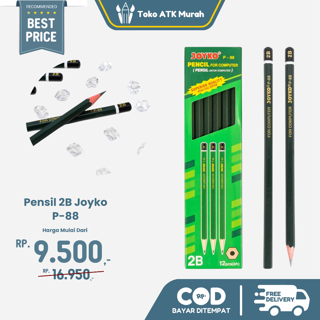 

(HOT SALE) Pensil 2B Joyko P-88 1 Pak - 12 pcs