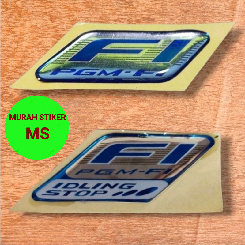emblem honda fi idling stop emblem batok depan beat vario supra revo fi