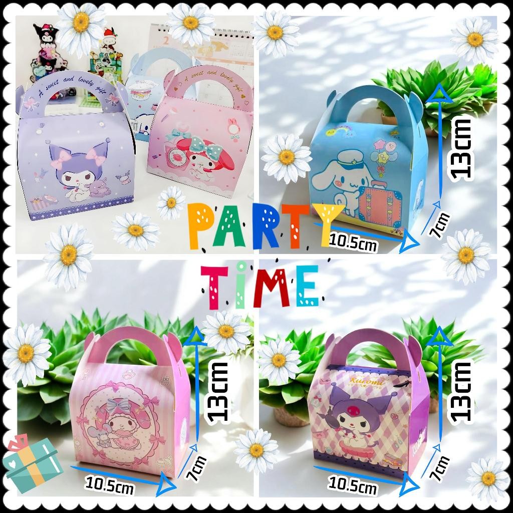 

(yunita) KOTAK SOUVENIR SNACK KADO SANRIO CINNAMOROLL KUROMI MELODY POCCHA / GOODIEBAG SANRIO