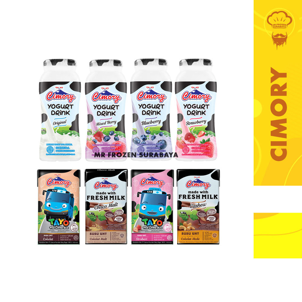 

Cimory - Uht Cimory Fresh Milk 125ml 250ml | Yogurt Cimory 65ml 125 ml