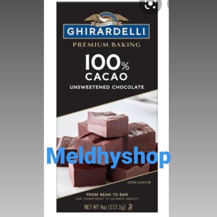 

GHIRARDELLI PREMIUM BAKING 100% cacao unsweetened chocolate 113,5gr