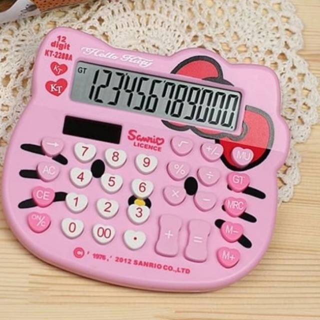 

GARDESHOP.ID Calculator HELLO KITTY KT2288 / HELLOKITTY Kalkulator