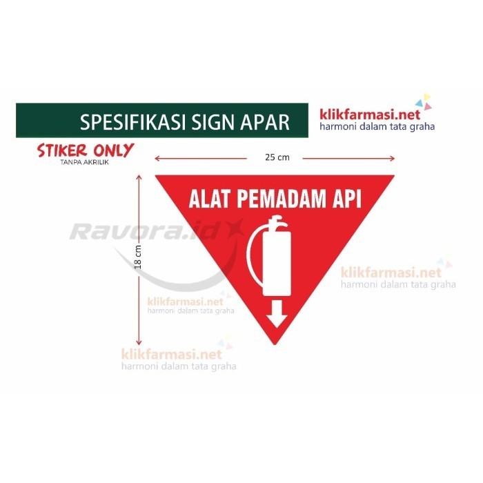 

Stiker Segitiga Tanda APAR