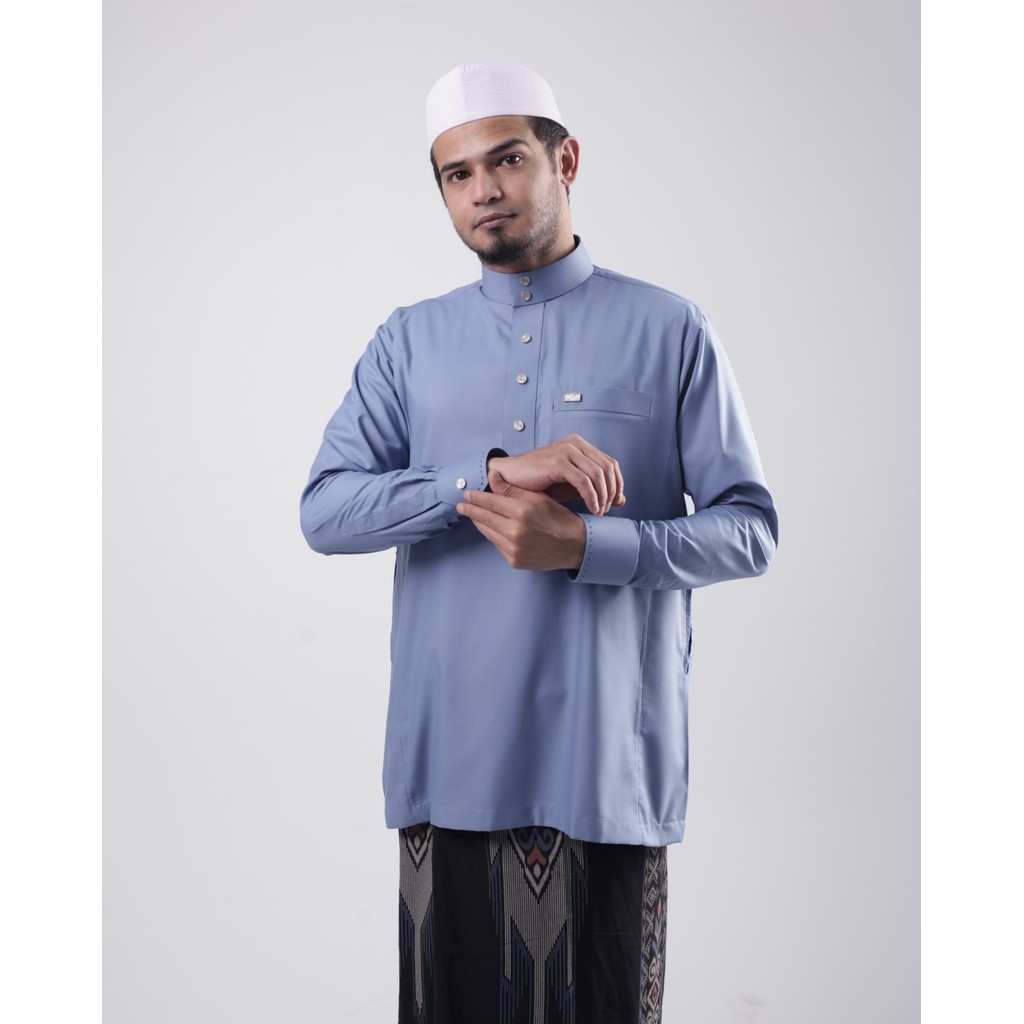 Qori Haibah Baju Koko Kerah Gamis (Lengan Manset) SH1-2