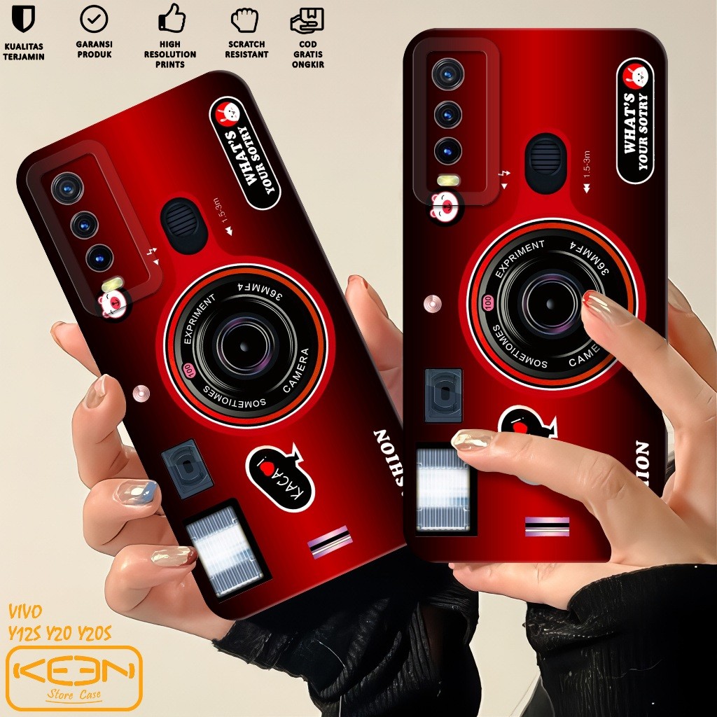 Case Vivo V2026 V2027 V2029 V2043 - Softcase Vivo V2026 V2027 V2029 V2043 Motif Camera - Casing Hp V