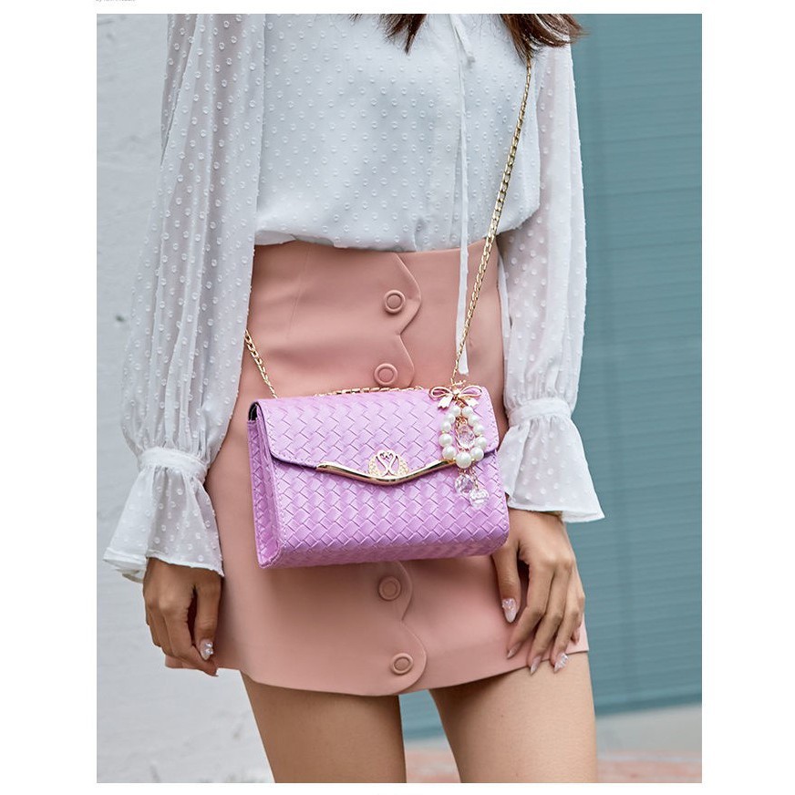 Tas Pesta Jelly Gantungan Mutiara - Tas Wanita Import - Tas Pesta Cantik Elegan PX 323