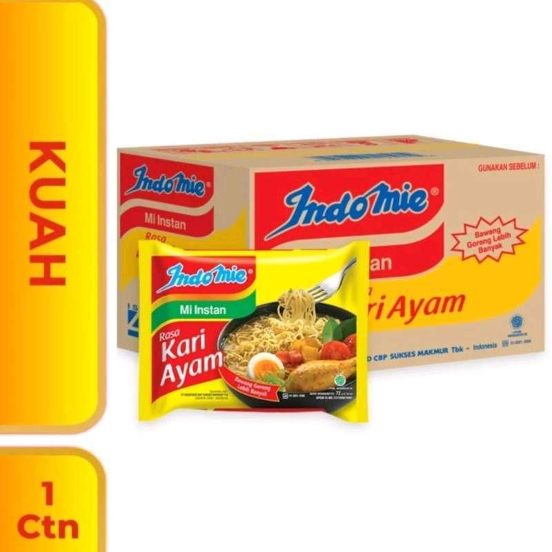 

Indomie Kuah Kari Ayam 1 Karton (40 pcs)