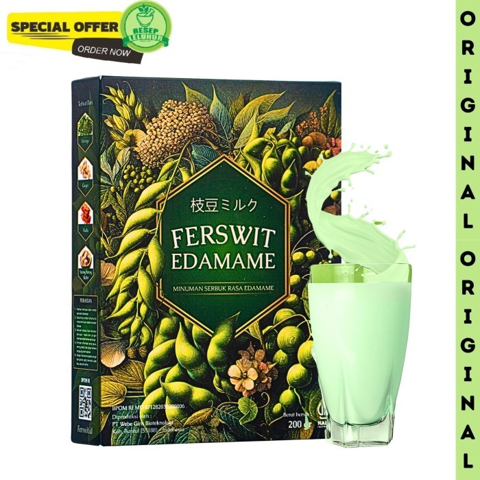 

[[PROMO]]BEST SELLER Ferswit Edamame Susu Bubuk Atasi Gejala Pegel Linu Dan Nyeri Sendi Bpom - 1 box