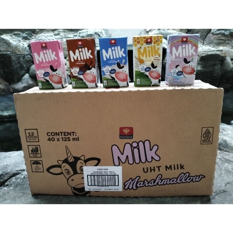

Susu UHT diamond 125ml (karton isi 40) Ed Oct.2025