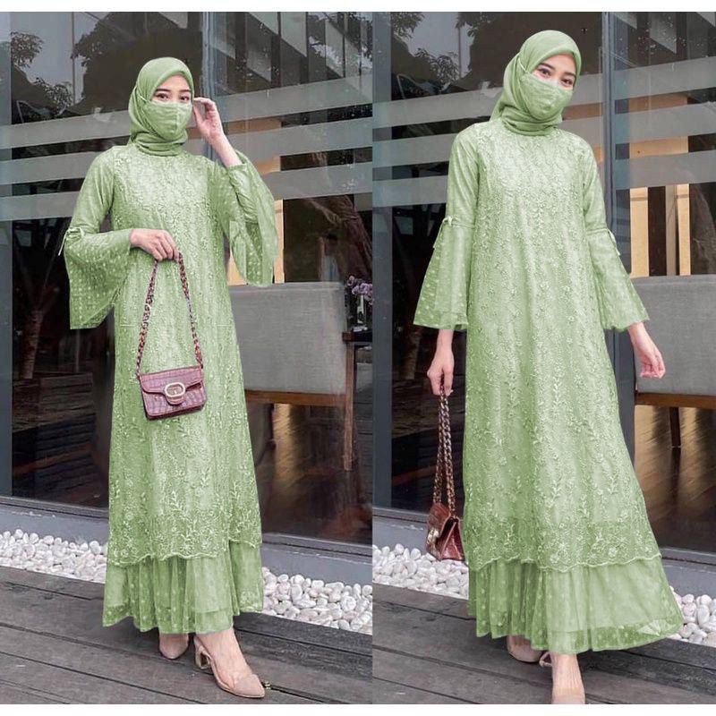 promo ANGEL DRESS BRUKAT TULLE/DRESS TULLE TERMURAH/GAMIS  BRUKAT TILLE/GAMIS MURAH/GAMIS BRUKAT/GAM
